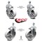 Service Caster 5 Inch Semi Steel Wheel Swivel 12mm Threaded Stem Caster Brake SCC, 2PK SCC-TS20S514-SSS-M1215-2-TLB-2 - alternate 1